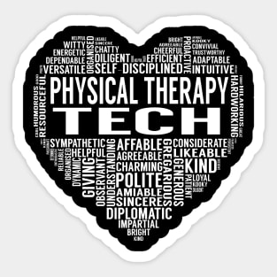 Physical Therapy Tech Heart Sticker